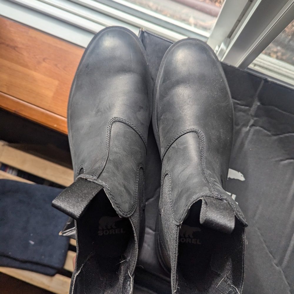 Sorel Men's Black Leather Boots